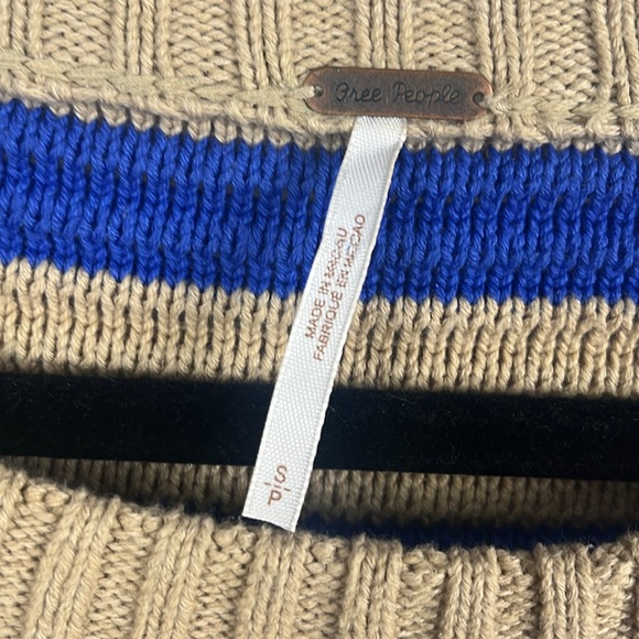 Free people small striped blue & tan - Picture 5 of 7